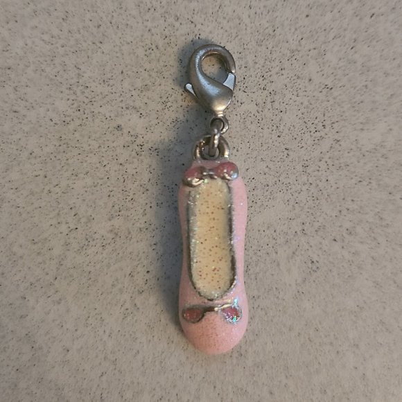 Sparkly Ballet Slipper Charm for Charm Bracelet - Picture 5 of 6